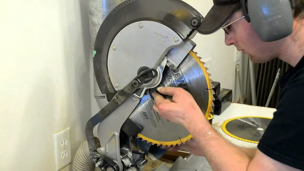 How to Change the Blade on a DEWALT Miter Saw DIY Spotlight