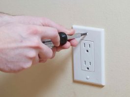 removing outlet cover to paint and prevent fire hazard